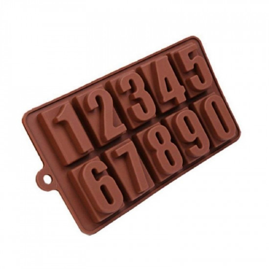 Big Numbers Silicone Chocolate Mould