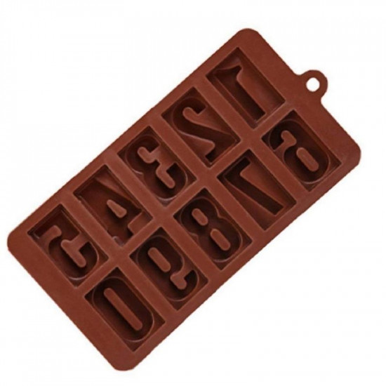 Big Numbers Silicone Chocolate Mould