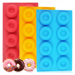 Donut Shape 8 Cavity Silicone Mould