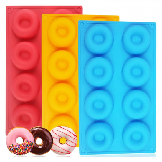 Donut Shape 8 Cavity Silicone Mould