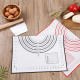 Silicone Dough Kneading Mat With Measurements - 50X60 Cm