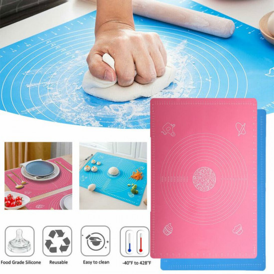 Reusable Measuring Non-Stick Dough Kneading Silicone Mat