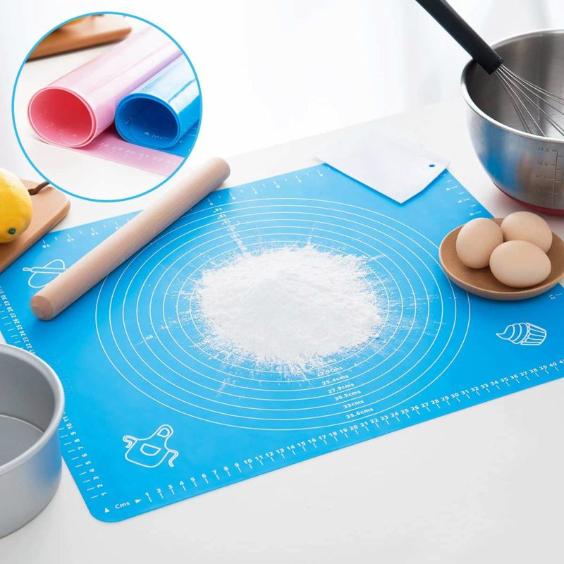 NON STICK SILICONE MEASURING REUSABLE DOUGH KNEADING MAT