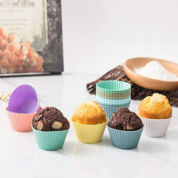 Silicone Cupcake/Muffin Baking Cups - Pack of 12