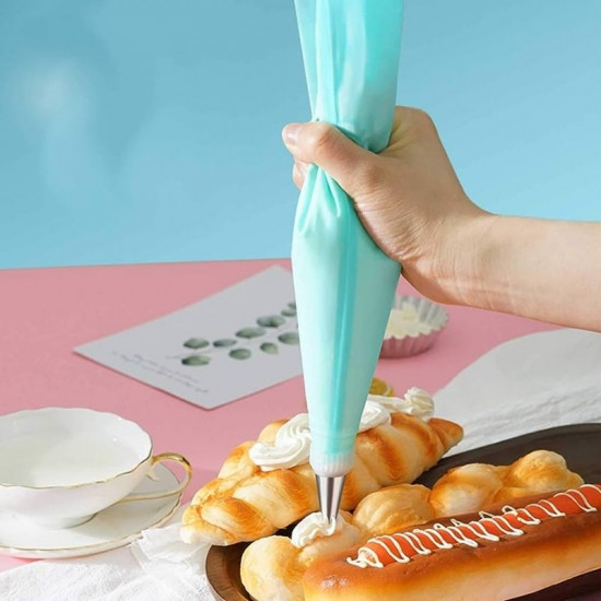 Silicone Reusable Pastry Bags / Icing Piping Bags - Set of 2 (12 Inch) Silicone Reusable Pastry Bags / Icing Piping Bags - Set of 2 (12 Inch)