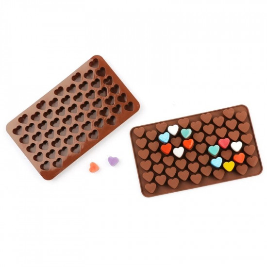 Mini Hearts 55 Cavity Silicone Chocolate Mould