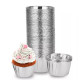 Silver Aluminium Foil Baking Cups / Muffin Liners