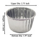 Silver Aluminium Foil Baking Cups / Muffin Liners