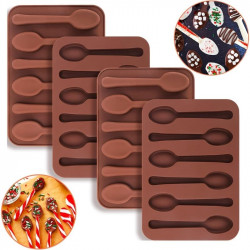 Small Spoons Silicone Chocolate Mould 6 Cavity