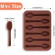 Small Spoons Silicone Chocolate Mould 6 Cavity Small Spoons Silicone Chocolate Mould 6 Cavity