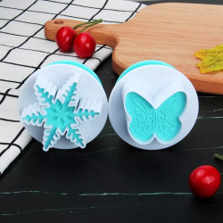 Snowflake And Butterfly Plunger Cutter Set of 2