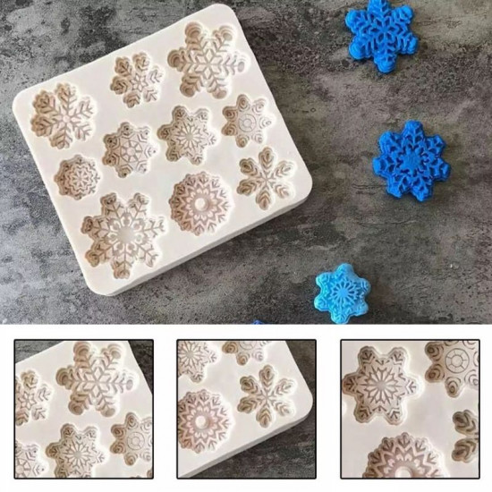 Snowflakes Fondant Mould