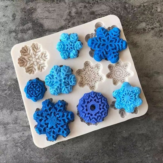 Snowflakes Fondant Mould