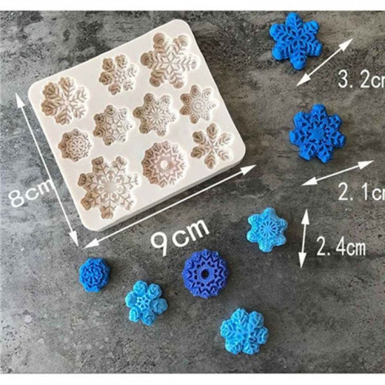 Snowflakes Fondant Mould