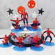 Spiderman Toy Set Cake Topper (7 Pieces Set) - Plastic