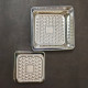 Square Design Aluminium Cake Mould (Set of 3)