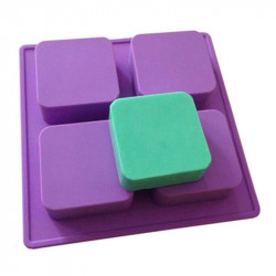 Square Shape 4 Cavity Silicone Mould