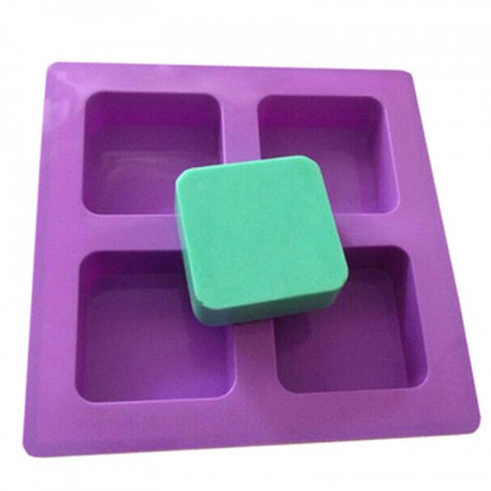 Square Shape 4 Cavity Silicone Mould
