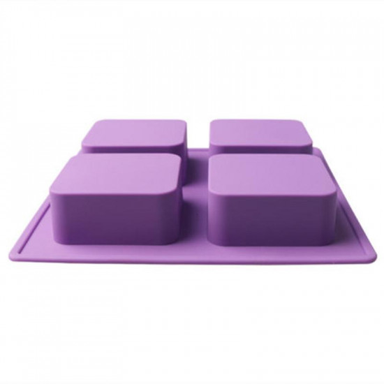 Square Shape 4 Cavity Silicone Mould