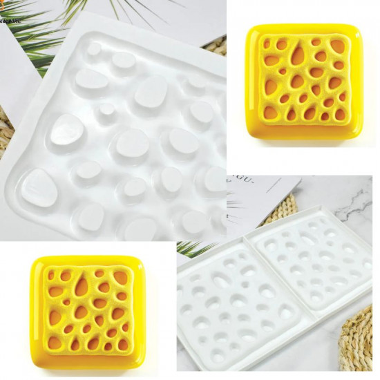 40 Holes Food Grade Silicone Diy Ice Cube Tray Molds Square Shape