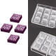 Square Water Drops Polycarbonate Chocolate Mould