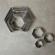 Hexagon Shape Cookie Cutter (Set of 12)