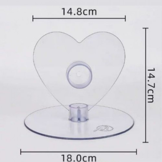 Standing Heart Acrylic Cake Stand