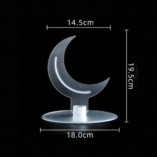 Standing Moon Acrylic Cake Stand