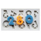 Star Numbers Fondant Mould