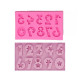 Star Numbers Fondant Mould