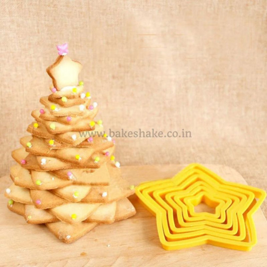 Star Shape Cookie Cutter - Set of 6 Pieces