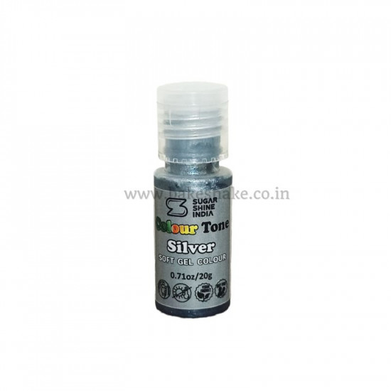 Silver Soft Gel Colour - Sugar Shine India (20 gm)
