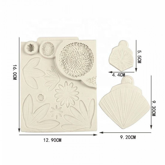 Sunflower Daisy Silicone Mould with 2 Petal Veiner Mould