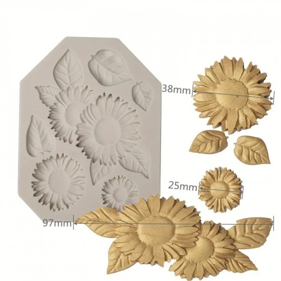 Sunflower Shape Silicone Mould