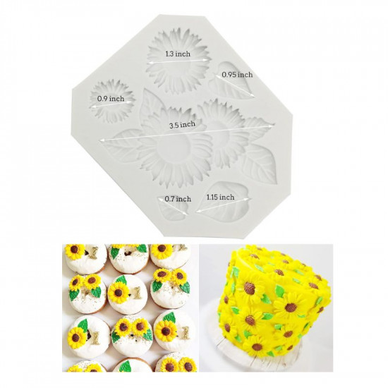 Sunflower Shape Silicone Mould