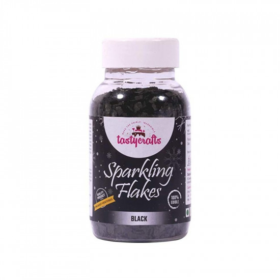 Black Sparkling Flakes - Tastycrafts