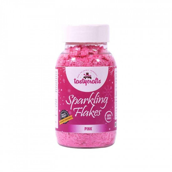 Pink Sparkling Flakes - Tastycrafts