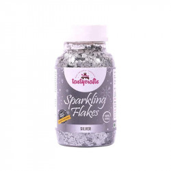 Silver Sparkling Flakes - Tastycrafts