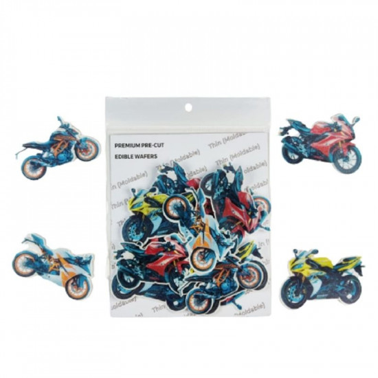 Bikes Wafer WPC 75 (10 Pcs) - Tastycrafts