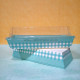 Teal Checks Rectangular Bake And Serve Cake Mould