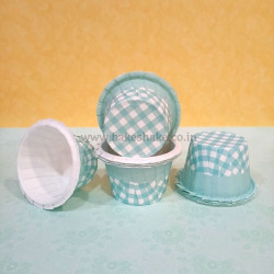 Teal Checks Bake and Serve Muffin Moulds  - 106