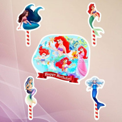 The Little Mermaid Paper Toppers (Set of 5)