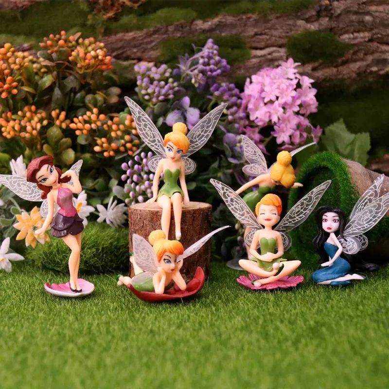 Tinkerbell Fairy PVC Miniature Toy (Set of 6)