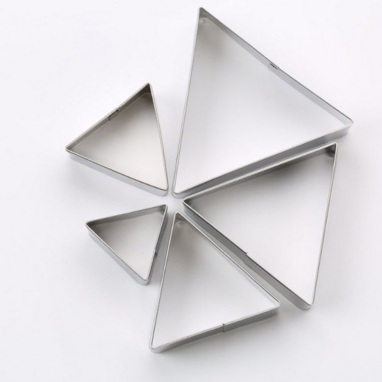 Triangle Shape Cookie Cutter Set of 5 Pieces