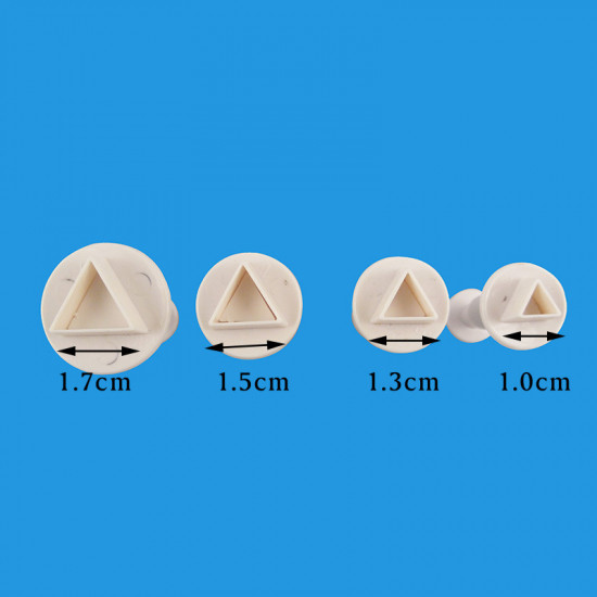 Triangle Shape Plunger Cutter Set of 3 Pieces