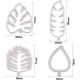 Tropical Leaf Fondant Cutter Set of 4 Pieces