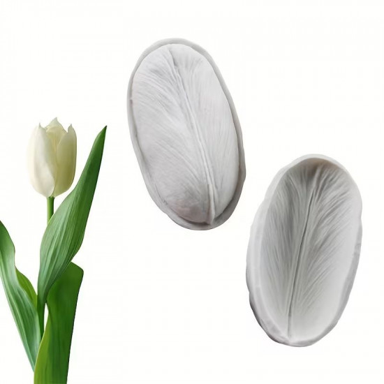 Tulip Petal Silicone Veiner Double Sided