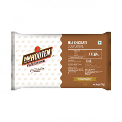 Van Houten Milk Chocolate Couverture (35.6% Cocoa) - 1 Kg