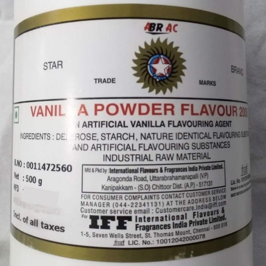 Iff Vanilla Powder Flavour 2000 - 500g 