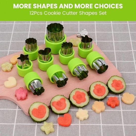 Vegetable / Fruit Cutter Set of 12 Pieces